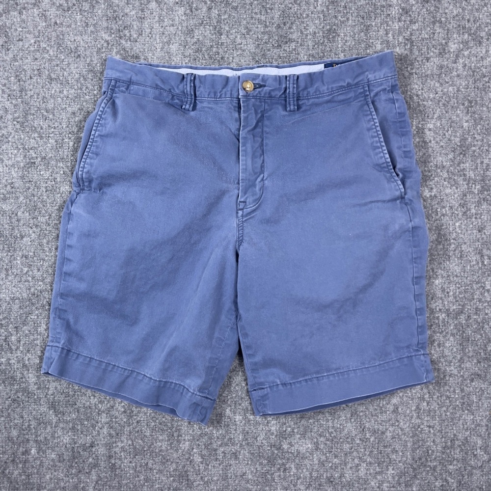 Polo Ralph Lauren Chino Shorts Mens 31 Blue‎ Stretch Classic Fit 710644995015